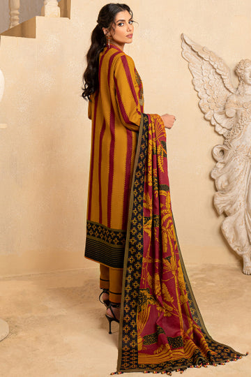 Alkaram FW-07-22-Mustard Winter Collection 2022 Online Shopping